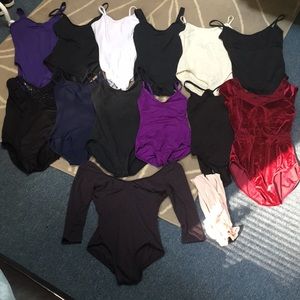 HUGE BALLET/DANCE/GYMNASTS BUNDLE LEOTARD/BODYSUIT